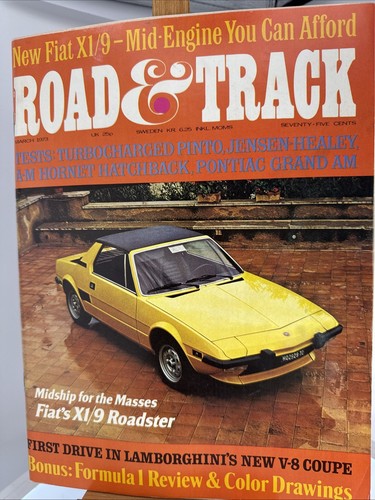Road track magazine march - track,