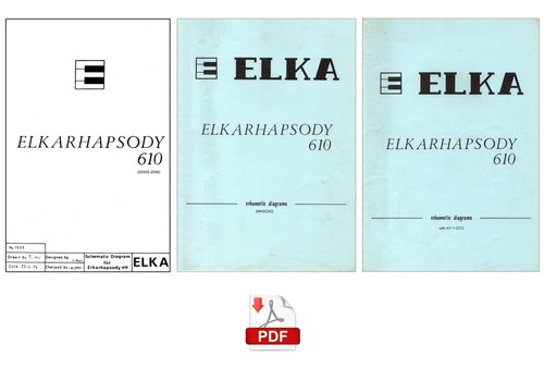 Elka rhapsody 610 service - elka,