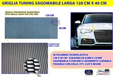 Griglia Tuning Nera Rete paraurti anteriore radiatore plastica sportiva per kit