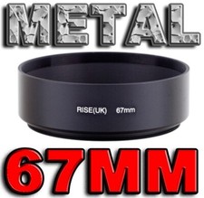 67MM PARALUCE METALLO STANDARD LENS HOOD METAL SCREW IN 67 MM STEEL TELEPHOTO