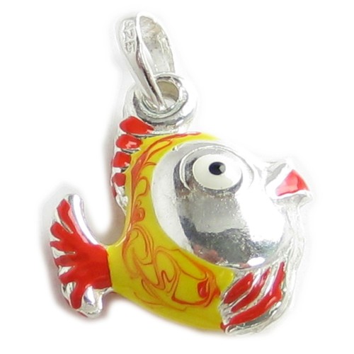 Ciondolo pesce argento - pesce,