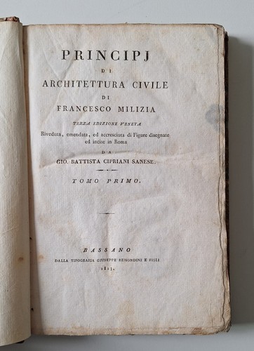Francesco milizia principj - milizia, di