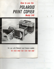 COPIATRICE STAMPA POLAROID VINTAGE--MODELLO 240 con istruzioni