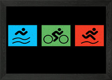Insegna triathlon triatleta