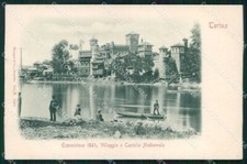 Torino Città Villaggio Castello Medievale Rilievo Stengel 11410 cartolina MZ6336