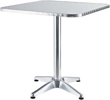 TAVOLO BAR BISTROT PUB QUADRATO ALLUMINIO GIARDINO 60x60xh70cm