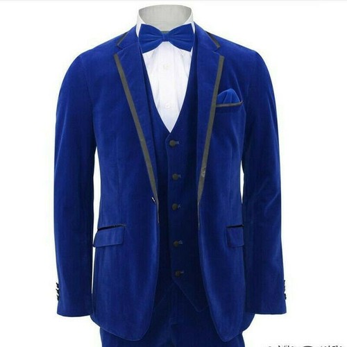 Uomo blu reale abito firmato - blu,