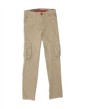 SCORPION BAY Pantalone cargo uomo slim W31 L34 beige cotone BB01