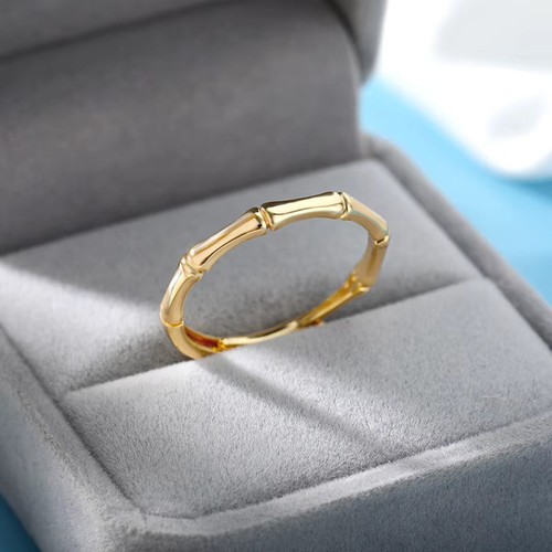 Anello unisex bambù acciaio - anello,
