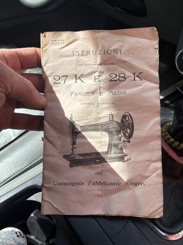 Antiche istruzioni manuale - antiche,