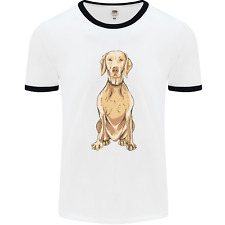 Un Vizsla Ungherese Posa Cane Uomo Ringer