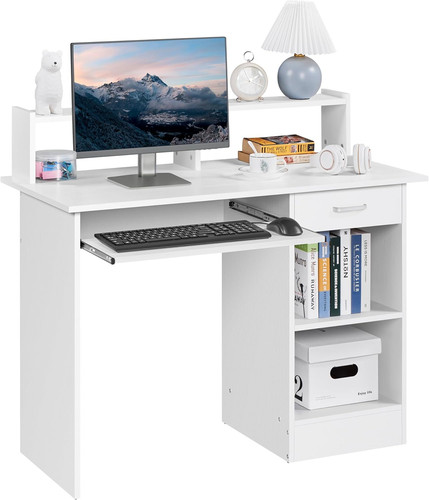 Scrivania per computer bianco - scrivania,