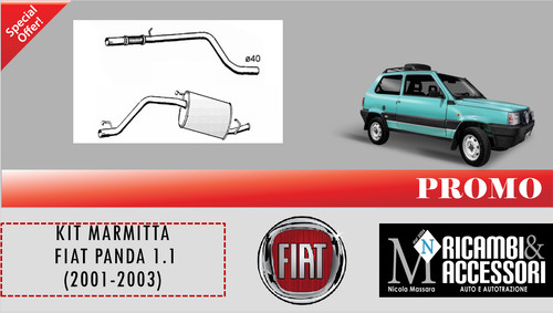 Marmitta completa fiat panda - completa,