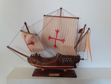 Modellino barca a vela Pinta in legno caravella