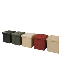 Pouf contenitore quadrato in