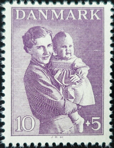 Timbre danemark 277 - du, n°277