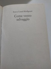 Libro "Come Vento Selvaggio" Di Sveva Casati Modignani Vintage Copertina Rigida 