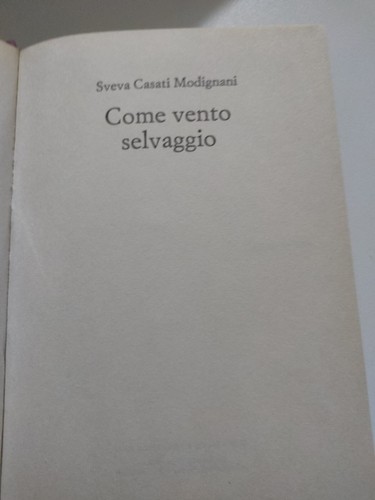 Libro come vento selvaggio - "come,