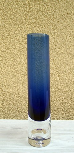 Vaso vetro blu - ,, vintage