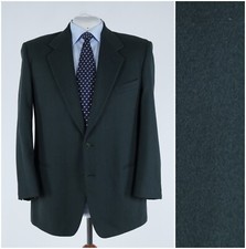 Blazer uomo vintage 48S taglia UK LEBOLE grigio scuro lana cappotto sportivo giacca