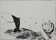 BRUNO CARUSO: rara Litografia di cm. 65x50, Firmata, Numerata. STUPENDA!!!