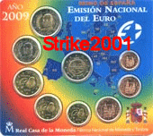 Euro SPAGNA 2009 Uff 8 monete FDC + 2 Euro EMU