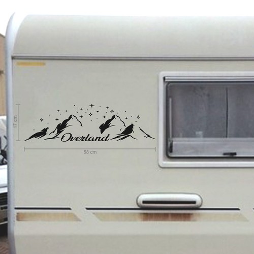 Adesivo overland camper - adesivo,