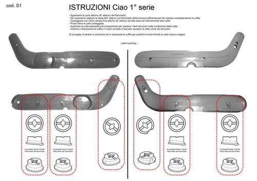 Kit riparazione fianchetti - kit,
