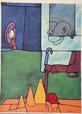 Valerio Adami (Warhol dalì Picasso Mirò Faccincani schifano Hockney Guttuso baj)