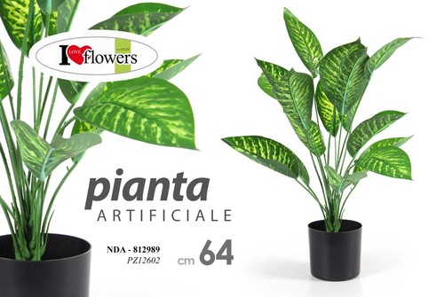 Pianta 64cm artificiale con - 64cm,
