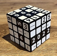 Cubo Calendario Perpetuo 4x4x4