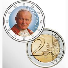 2 EURO - PAPA GIOVANNI PAOLO II - FDC - COLORATO - SMALTATO -