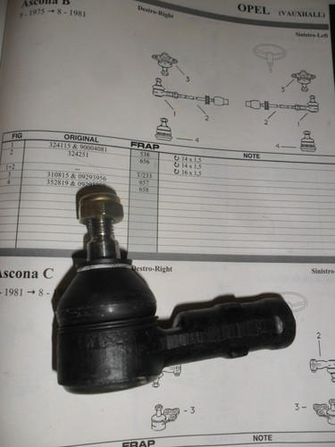 Testina scatola guida opel - scatola,
