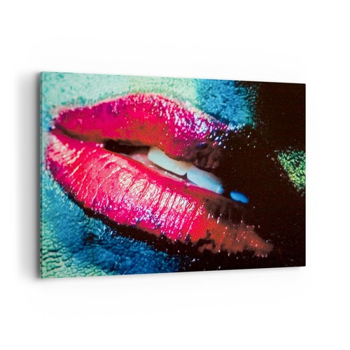 Quadro tela 120x80cm labbra - quadro,