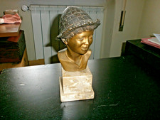 SCULTURA STATUA IN BRONZO  SU