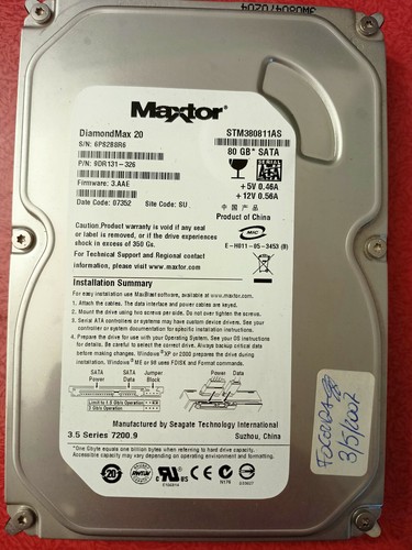 Hard disk maxtor 80gb - hard,
