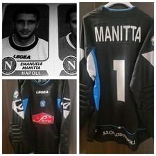 Maglia Napoli 2003 Emanuele Manitta Match Worn Legea  Jersey Pasta Russo XL