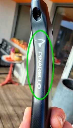 Pinarello seat post decal - seat,