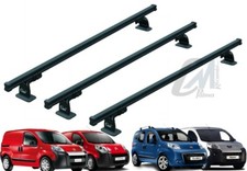 9403 3 BARRE PORTATUTTO PORTAPACCHI GEV FIAT FIORINO 2008... QUBO 2008...2018