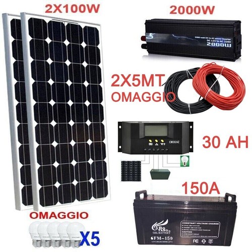 Kit fotovoltaico pwm - kw,
