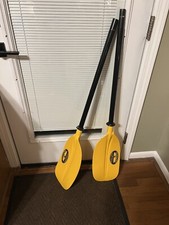 NUOVO Camco Crooked Creek C11170 pagaia kayak simmetrica - 7' giallo regolabile