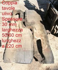 COPPIA TAVOLE ULIVO  M6