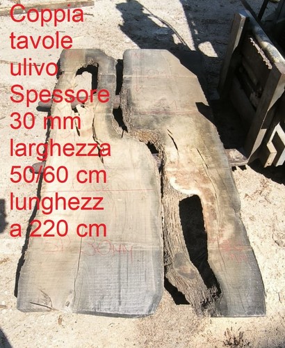 Coppia tavole ulivo - tavole,