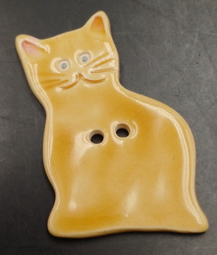 Ciondolo bottone ceramica - ciondolo, a