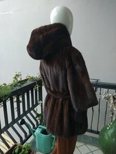 rim a modello 2025 nuova artigiano propone pelliccia visone Mogano Scuro tg 44