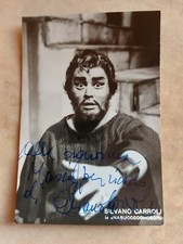 SILVANO CARROLI "NABUCCODONOSOR" - FOTO AUTOGRAFATA CON DEDICA (2217)