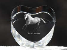 Andaluso cuore di cristallo con cavallo Art-Dog