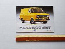 Ford Transit furgoni modelli 1980 depliant francese originale