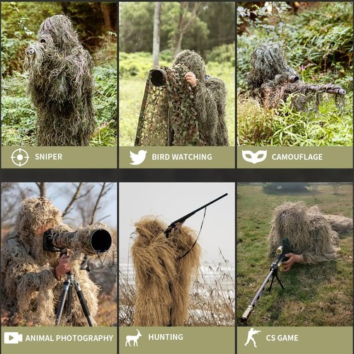 Tuta ghillie mimetica - 3d,