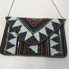 Beautifully Beaded Purse Black